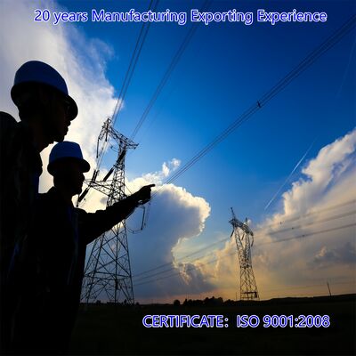 Alta tensione 220KV 500KV angolo galvanizzato acciaio torre di trasmissione di potenza sospensione palo di servizio