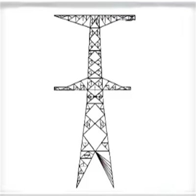 Torre di trasmissione di potenza in acciaio galvanizzato resistente 66KV 132KV Multi circuito mastro della rete elettrica
