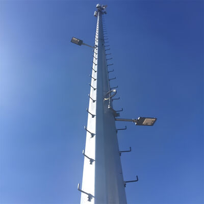 20 25 35 45 60M Monopole Telecom Tower Hot Dip Galvanizzato 5G 4G Microonde Wifi Cellulare Segnale Antenna Mastro