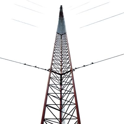 3 gambe filo galvanizzato resistente acciaio 30 40 50 65m 4G 5G Wifi Satellite Radio Telecommunication Tower