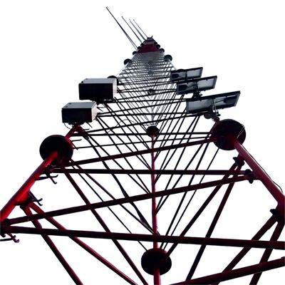 30M 55M 85M filo galvanizzato 3 gambe acciaio galvanizzato reticolato 5G Wifi Isp Internet Microonde Telecomunicazione segnale mastro