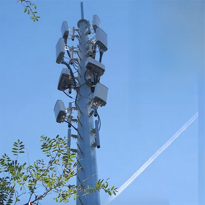 10M 30M 45M 60M Compatto Monopole galvanizzato a scarico caldo Torre 5G Wifi Telecom Antenna di comunicazione sul tetto