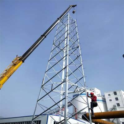 20 30 40M 4 gambe angolare reticola di acciaio resistente 5G Wifi cellulare segnale di amplificazione torre di telecomunicazione