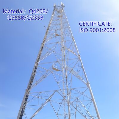 Torre tubolare in acciaio a 3 gambe, robusta e durevole, progettata per soddisfare le esigenze di carico e ambientali più gravose nell'industria