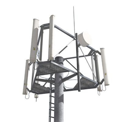Monopole Tower torre di telecomunicazioni costruita in acciaio leggero e ad alta resistenza alla trazione con codice di progettazione EN 1991-1-4 e EN 1993-3-1 per le prestazioni