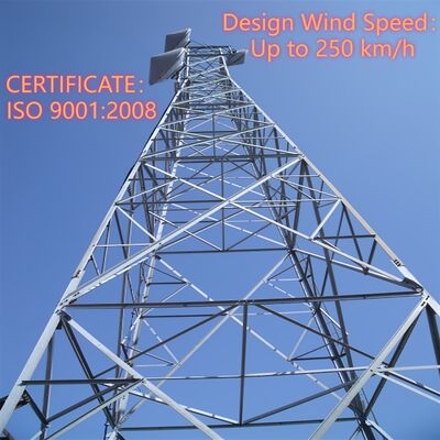 Torre di acciaio angolare a 4 zampe con bulloni e valvole conformi alle norme ISO 898 e DIN 7990 di affidabilità meccanica