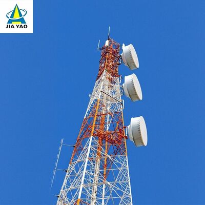 4 Legged Angular Steel Tower designed to meet ANSI TIA and EN standards offering support for telecom and power infrastructure projects