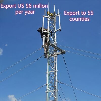 Torre di filo galvanizzato progettata per soddisfare i codici di progettazione EN 1993 3 1 che garantiscono la conformità alle norme europee in acciaio strutturale