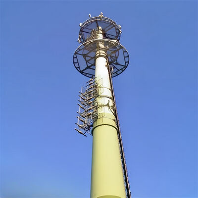 Monopole Tower torre di telecomunicazione in acciaio progettata secondo le norme GB T 700 e GB T 1591 che garantisce l'integrità strutturale per le telecomunicazioni