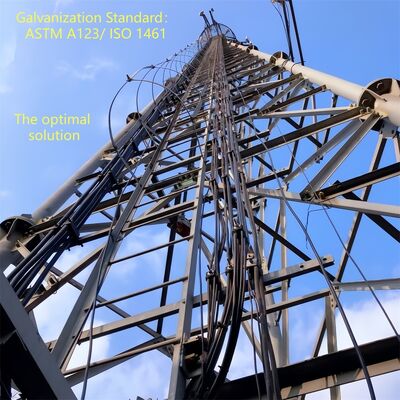 Heavy Duty 3 Legged Tubular Steel Tower Providing Robust Support for Transmission Equipment and Communication Systems