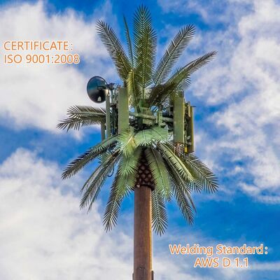 12 18 24M Albero bionico comunitario mimetizzato albero di comunicazione a microonde galvanizzato all'aperto 5G 4G