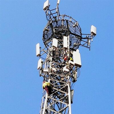 19 27 35M Basso mantenimento 3 gambe tubolare in acciaio galvanizzato auto-sostenente all'aperto 5G 4G microonde Mastello di lunga durata