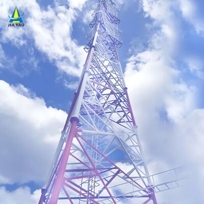 16 24 32M Manutenzione minima 3 gambe Tubolare in acciaio zincato 5G 4G Satellite per esterni Torre per telecomunicazioni a bassa cura