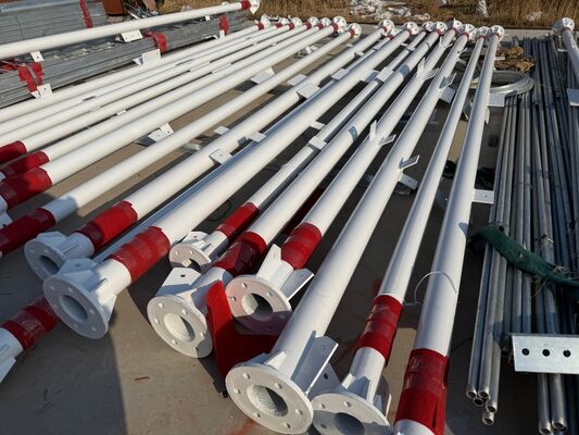 16 24 32M Manutenzione minima 3 gambe Tubolare in acciaio zincato 5G 4G Satellite per esterni Torre per telecomunicazioni a bassa cura