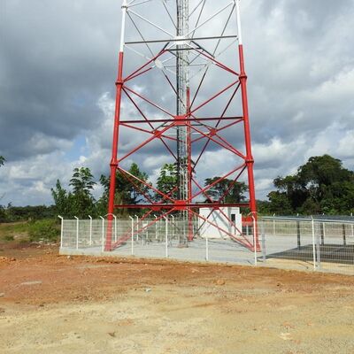 17 27 37M 3 Gambe Tubolare Acciaio Zincato Multi Banda Esterno 5G 4G Microonde TV Segnale Comunicazione Mastro