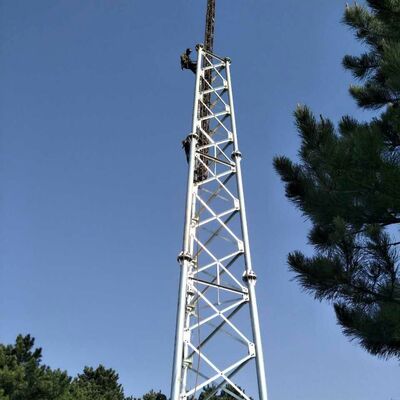 18 28 38M 3 Gambe Tubolare in Acciaio Zincato Multi Frequenza Esterna 5G 4G Wifi Torre di Comunicazione per Trasmissioni Televisive