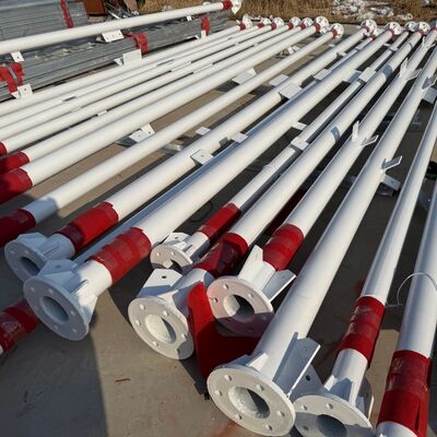 Struttura zincata a torre tubolare in acciaio a 3 gambe da 40 m adatta per applicazioni a microonde e di osservazione per telecomunicazioni