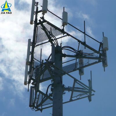16 24 32M Monopole Communication Steel Tower Wind Resistant for 5G Urban Base Station