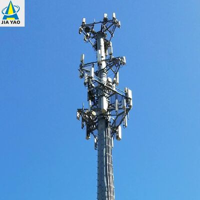 12 25 32M Galvanized Monopole Communication Tower Corrosion Proof Quick Installation for Coastal Region