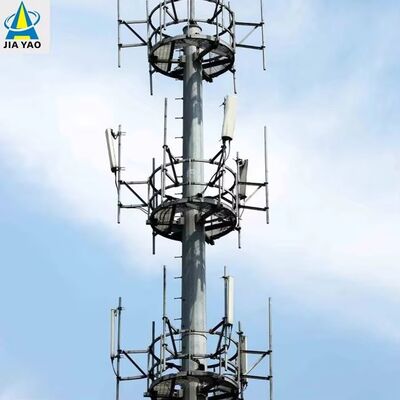 torre unipolare sigillata IP68 di 20M 30M resistente alla corrosione per zona di nebbia salina costiera