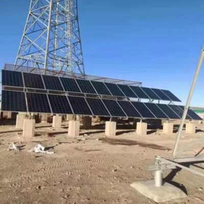 15 22 38M Torre per telecomunicazioni a reticolo solare off-grid angolare a 4 gambe con acciaio zincato e batteria di riserva per comunicazioni di emergenza