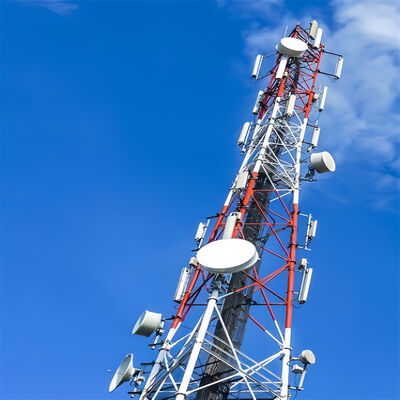 Anti-shock a 9 livelli della torre delle telecomunicazioni resistente sismica della montagna tubolare di 18M 42M 3 gambe per area ad alta quota