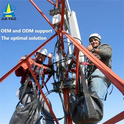 Torre per antenna ad angolo a 3 gambe resistente alla corrosione da 40 m compatta per l'uso in siti ristretti