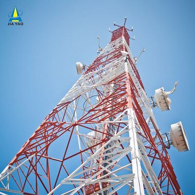 40M 42M 55M Cold Rolled Steel 4 Legged Telecom Tower For Data Center Backup Network