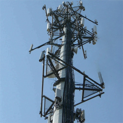 Torre in acciaio resistente agli agenti atmosferici da 30 m per prestazioni di segnale superiori