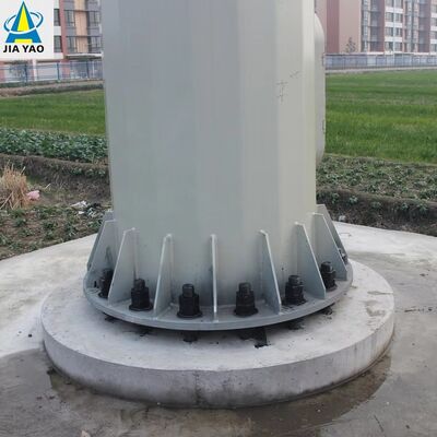 Torre unipolare con protezione contro i fulmini da 30 M per la stazione base 5G del centro commerciale