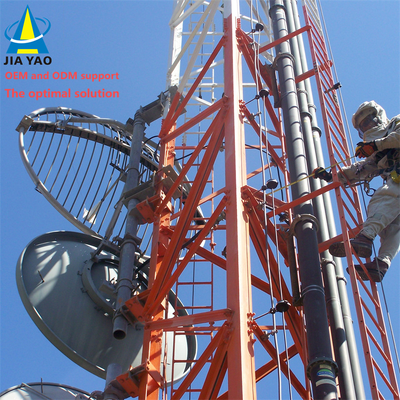 Torre in acciaio con angolo a 3 gambe con protezione contro i fulmini da 46 M per la stazione base del complesso industriale 5G