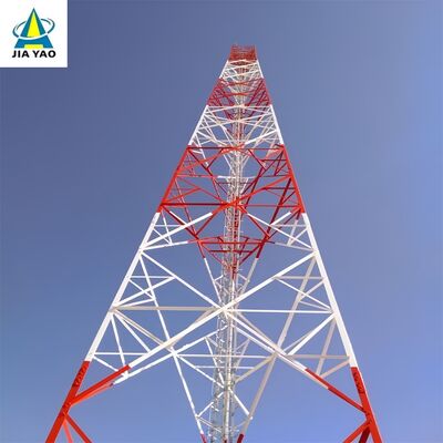 Torre in acciaio ad angolo con 3 gambe in acciaio Q355 da 52 M, riutilizzabile per la distribuzione temporanea della rete