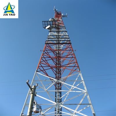 Torre per telecomunicazioni a 3 gambe antiruggine da 54 m per l'espansione del segnale della zona agricola