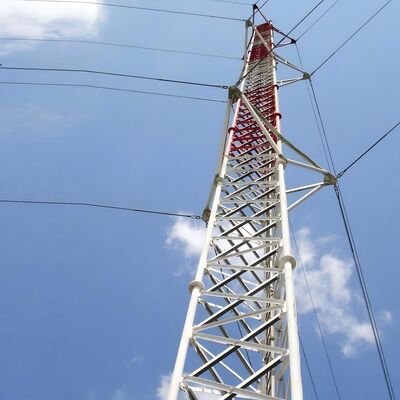 30 35M Torre di comunicazione tirata zincata a caldo Piccola fondazione per area di pascolo