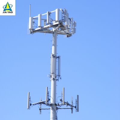 Torre per antenna unipolare dal design elegante da 12 22 32 metri per l'implementazione delle telecomunicazioni nel business park