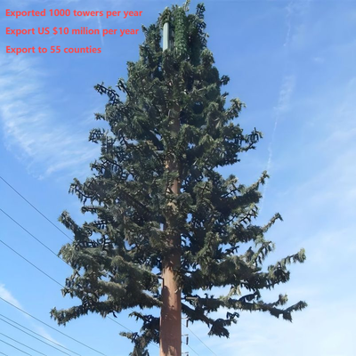 Torre di comunicazione ad albero bionico in acciaio Q355 da 12 22 30 metri per il paesaggio municipale urbano