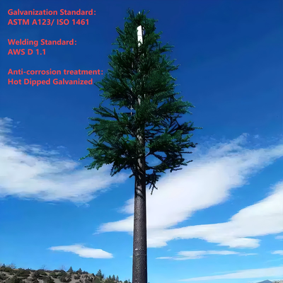 Torre di comunicazione ad albero bionico in acciaio Q355 da 12 22 30 metri per il paesaggio municipale urbano