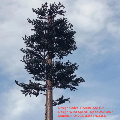 Torre di pino bionico personalizzata da 15 25 32 metri per la copertura del segnale 5G del parco cittadino