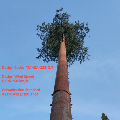 Torre delle telecomunicazioni mimetizzata con palme da 18 27 35 metri per il paesaggio di un resort