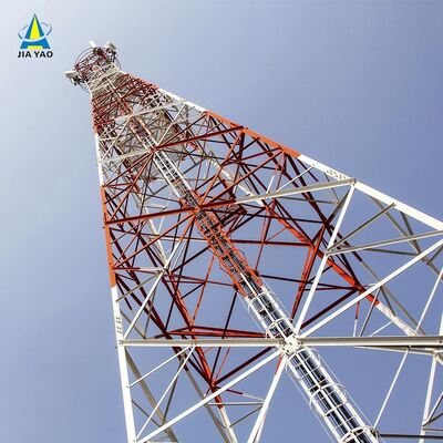 100FT Lattice Tower Communication Mobile Station Tower Galvanized Steel Structure Mast