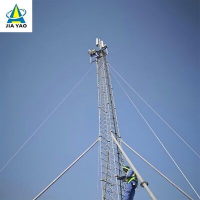 32 45 Torre dell'antenna tirata in acciaio Q355 da 50 M per la comunicazione della stazione della guardia forestale