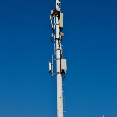 Torre unipolare personalizzata a colori da 36 metri per la distribuzione 5G di City Central Park