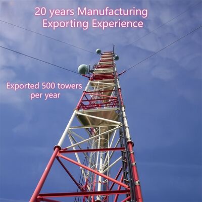 Fondamento leggero a torre con tiranti in acciaio 35M Q355 per la copertura di un'ampia area di pascoli