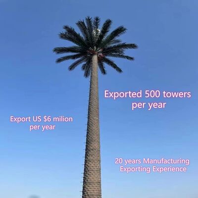 Torre di comunicazione mimetica mimetica per albero di pino bionico da 35 m Copertura del segnale dell'area panoramica Struttura in acciaio zincato a caldo di 30 anni a vita
