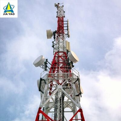 Torre di comunicazione angolare in acciaio con gambe a 4 gambe di grado sismico ANSI/TIA-222 Albero reticolare standard per installazione di antenne radio TV