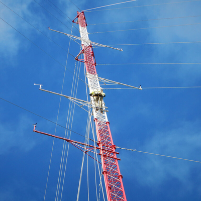 Torre anemometro a traliccio ad alta resistenza con traliccio da 60 m-100 m con supporti per sensori multi-livello per la valutazione delle risorse del parco eolico