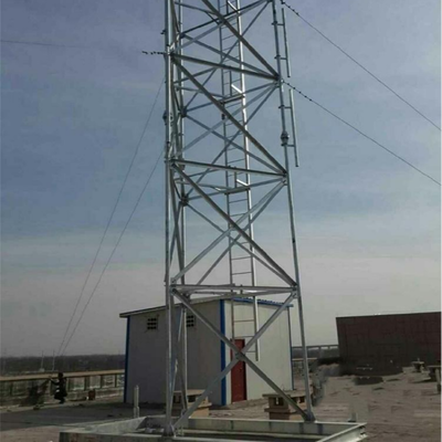 Roof Top Telecom Mast Steel Tripod Hot Dip Galvanized Communication Tower for 5G Antenna Height Extension